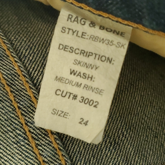 RAG AND BONE JEAN/SKINNY JEANS 👖 😍 - Picture 6 of 9